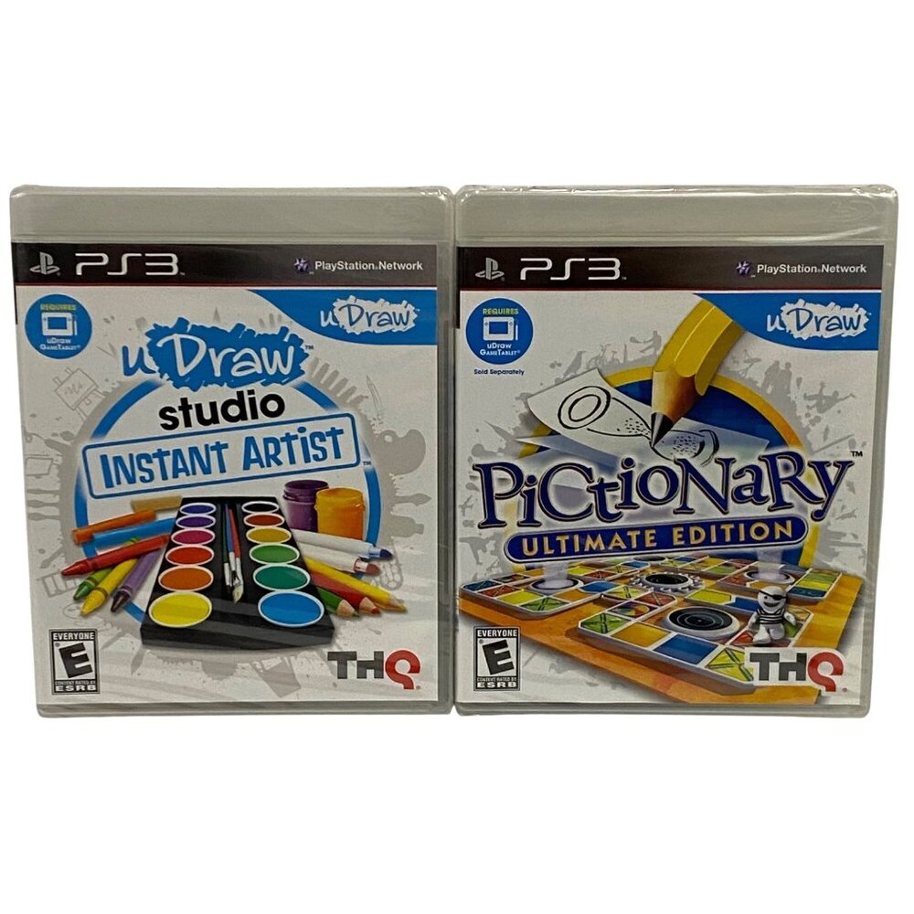 Pictionary Ultimate Edition & uDraw Studio Instant Artist Sony PlayStation 3 PS3